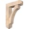 Ekena Millwork Legacy Arts and Crafts Smooth Bracket w/ Offset Brace, Douglas Fir, 7 1/2"W x 28"D x 36"H BKT0806X28X36LEC03SDF - alternate 1